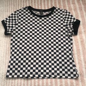 Rue21 Checkered Print Tee